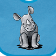 thumbnail image 4 of Inktastic Curious Rhinos Boys or Girls Baby Bib, 4 of 4