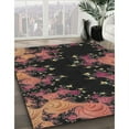thumbnail image 2 of Ahgly Company Indoor Square Patterned Chocolate Brown Abstract Area Rugs, 5' Square, 2 of 6