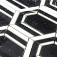 thumbnail image 6 of The Tile Life Argos Peak Nero Marble Mosaic Tile Sample – 4 x 4 in. – Polished – 1-Piece - Floor & Wall, 6 of 12
