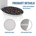 thumbnail image 6 of ZIATUBLE Mushroom Flower Toilet Lid Seat Cover Oblong Toilet Seat Cover Elastic Toilet Seat Lid Cover Oval Toilet Seat Cover Protector Universal Toilet Seat Covers for Bathroom, 6 of 6
