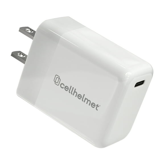 cellhelmet 30-Watt Single USB-C Power Delivery Wall Charger, White, WALL-PD-30W-W