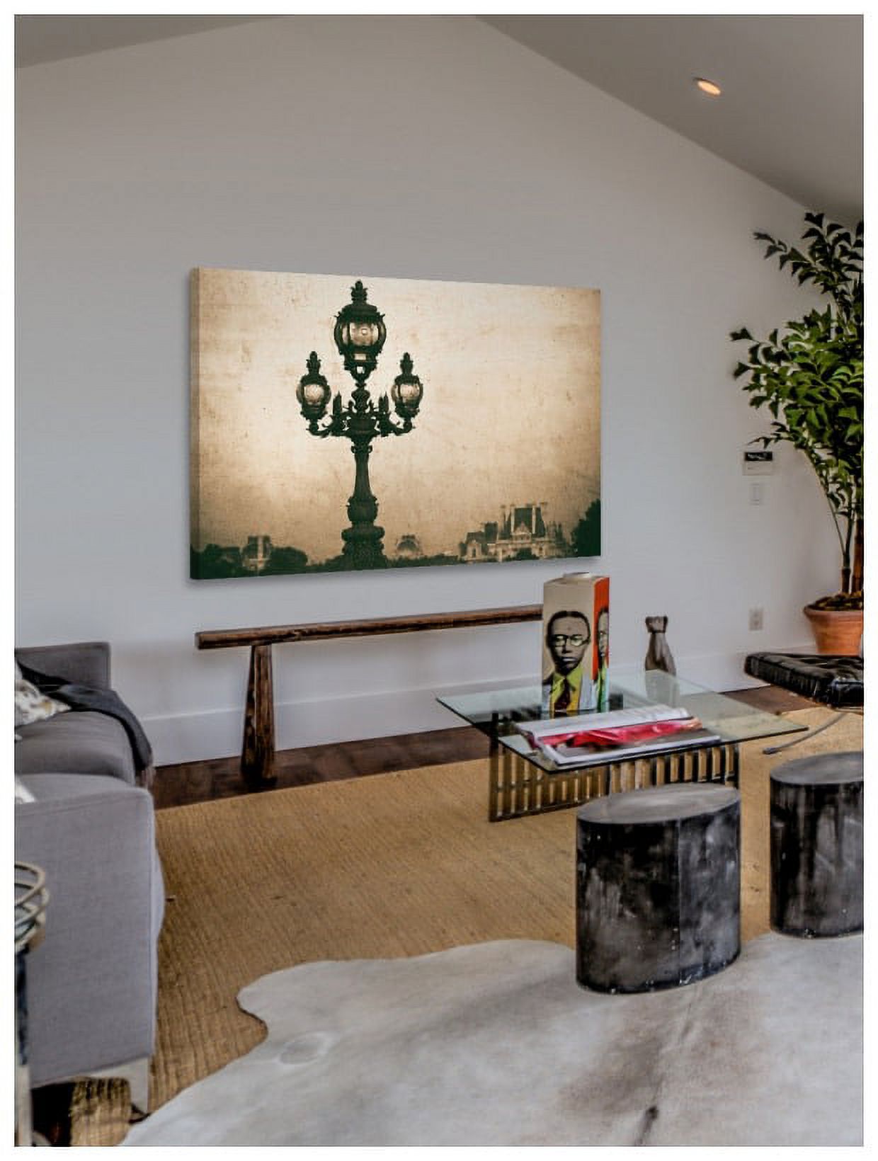 "Paris Lamppost" Painting Print on Wrapped Canvas