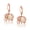rose gold, variant on 18K Rose Gold Plated Fire Opal Birthstone Gemstone Elephant Leverback Earrings for Women Birthday Gifts Mother  Hypoallergenic Jewelry