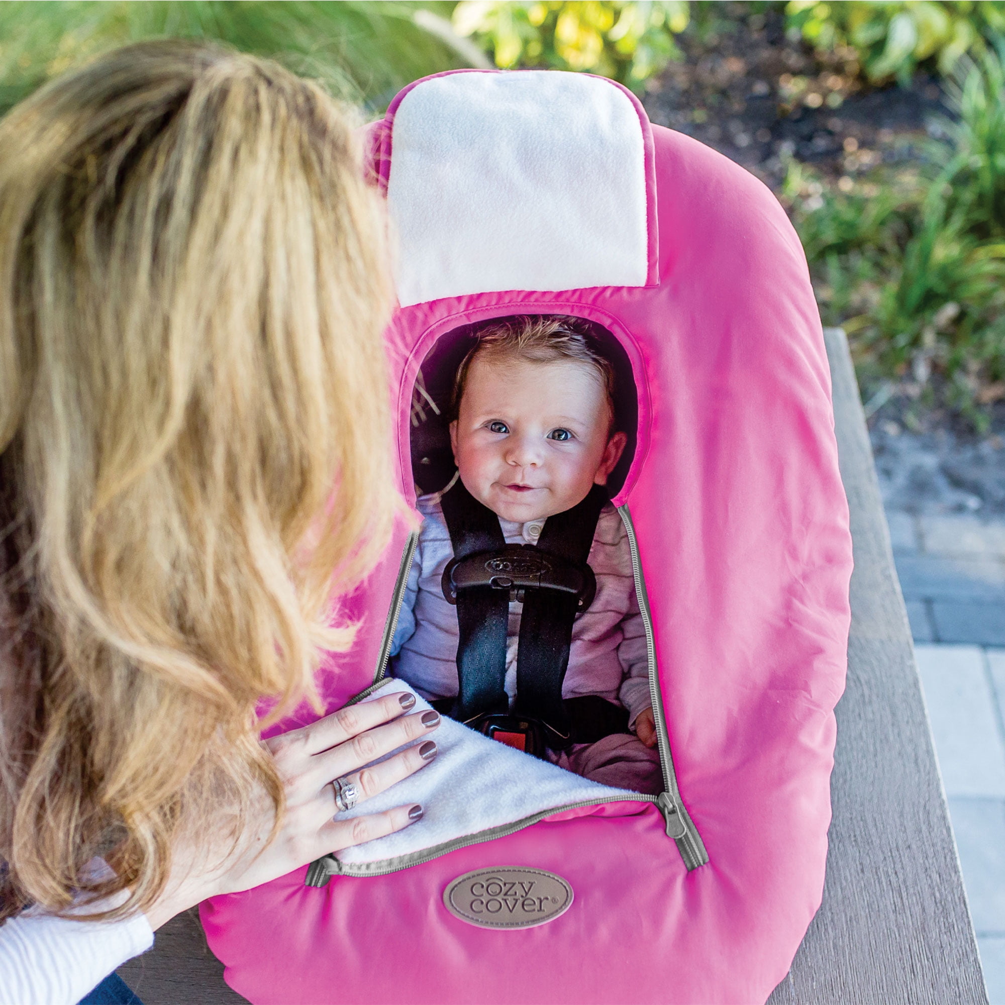 Cozy cover infant carrier cover outlet pink