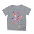 thumbnail image 4 of Frwgonr Toddler Girl Shirts Short Sleeve Shirts for Girls Kids T-Shirts Tees Summer Tops 1-13 Years, Gray, 4 of 4