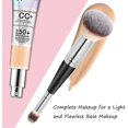 thumbnail image 5 of 1 pieza de doble cabeza cosmética multifuncional sombra de ojos base facial rubor maquillaje herramienta brocha, 5 of 5