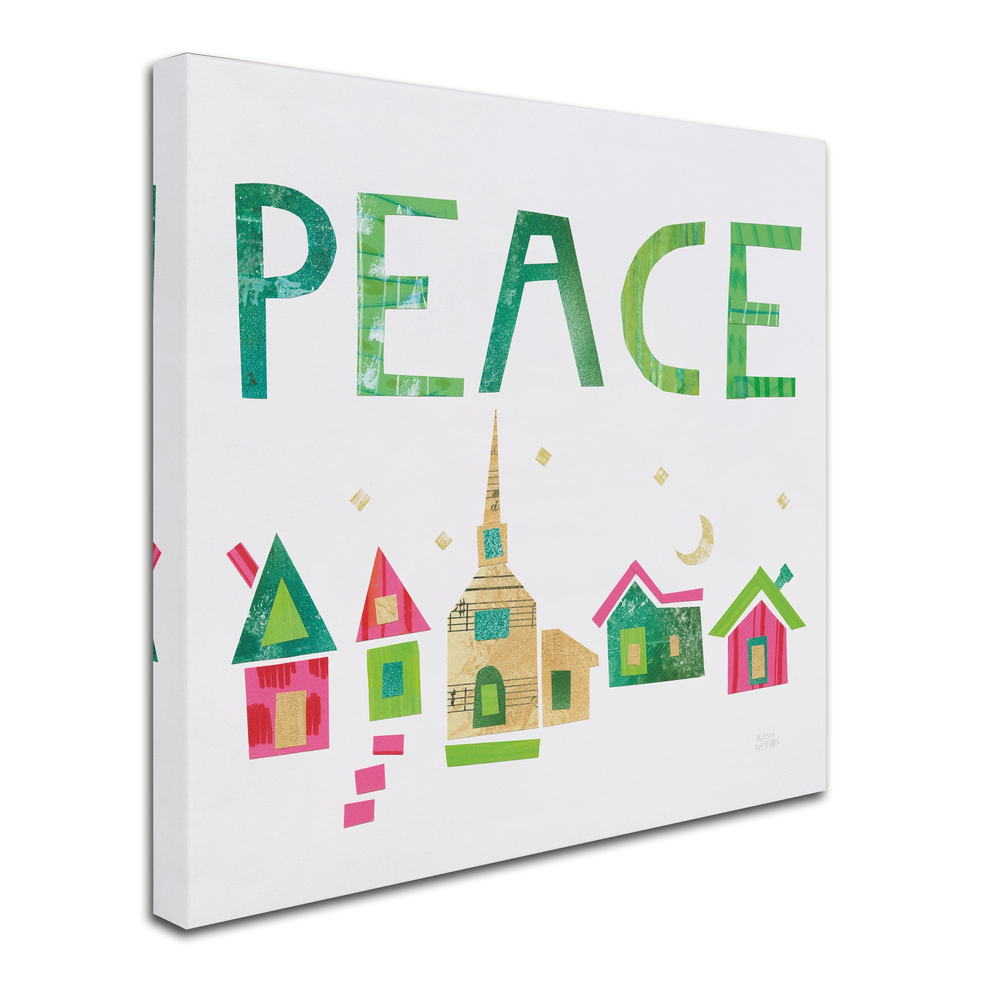 Trademark Fine Art 'Christmas Collage IV' Canvas Art by Melissa Averinos