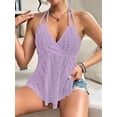 thumbnail image 4 of Women Tie Back Tank Tops Criss Deep V Neck Spaghetti Strap Backless Tanks Going Out M, 4 of 9
