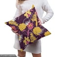 thumbnail image 5 of Ambesonne Floral Fabric by the Yard Upholstery, Pastel Buttercup Hibiscus, 5 Yards, Magenta and Earth Yellow, 5 of 5