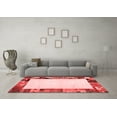 thumbnail image 3 of Ahgly Company Indoor Square Solid Red Modern Area Rugs, 5' Square, 3 of 4