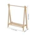 thumbnail image 2 of HINTRMENT 1Pcs Clothes Drying Rack Wooden Foldable for Girls Dress Up and Home Use, 2 of 8