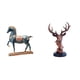 thumbnail image 1 of Figura De Cabeza De Ciervo Y Caballo De Pie, Estatua De Resina, Escultura Animal, Decoración Fengshui Para Escritorio, Sala De Estar, Estantería, Mesita De Noche, Decoración Del Hogar, 1 of 8