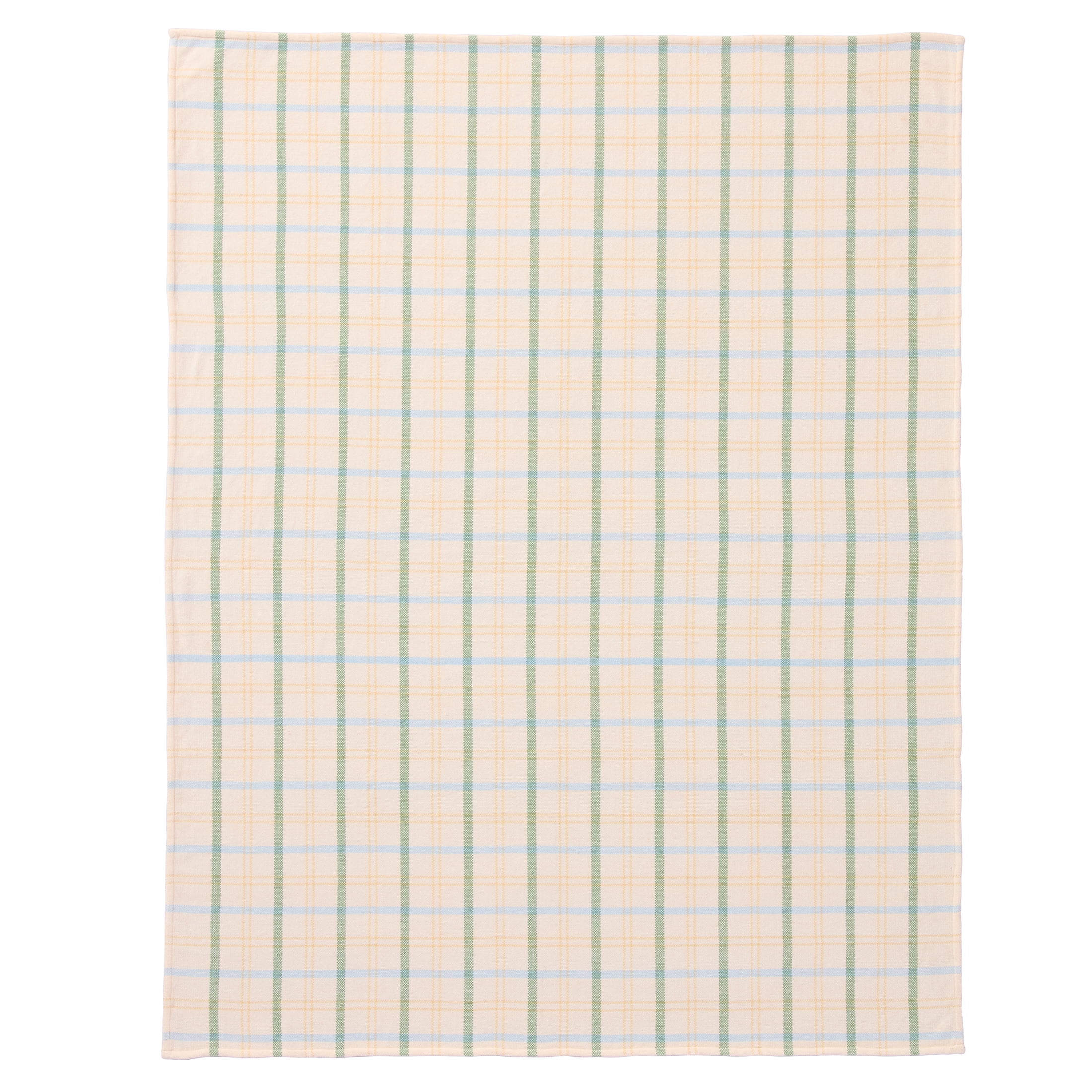 Better Homes & Gardens Woven Chenille Plaid Throw Blanket, Vanilla Dream ,50x72 Inches
