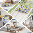 thumbnail image 6 of Summer Lemon Oversized Pillow Covers, Watercolor Yellow Blue Garden Floral Soft Throw Pillow Cases with Invisible Zipper, Decorative Pillowcase Pillows Protectors for Sofa Bed Couch 24"x36", 6 of 9