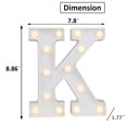 thumbnail image 3 of LED Marquee Letter Lights Sign, Light Up Alphabet Letter for Home Party Wedding Decoration K, 3 of 5