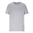 thumbnail image 4 of cllios Mens Shirts Short Sleeve, Men's Cotton Crewneck Short Sleeve T Shirts Lightweight Breathable Workout Shirt 2024 Trendy Mens Solid Color Muscle Tees Gray XL, 4 of 6