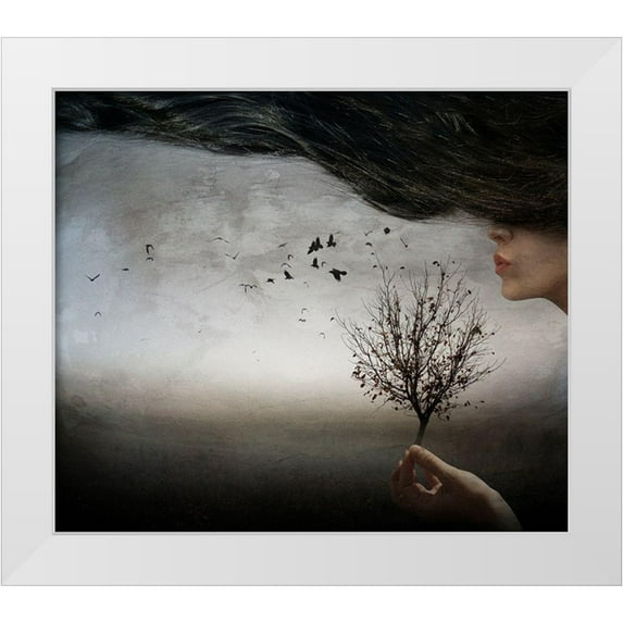 Jordanova, Elisaveta 17x15 White Modern Wood Framed Museum Art Print Titled - Autumn mood