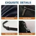 thumbnail image 6 of URSOFINE Genuine Leather Crossbody Bag for Women Flap Over Shoulder Handbag Multi-Pocket Small Hobo Purse for Daily Use, 6 of 7