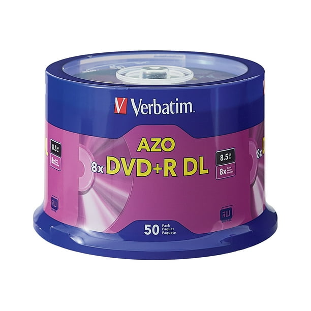 Verbatim - 50 x DVD+R DL - 8,5 GB (240min) 8x - Fuseaux