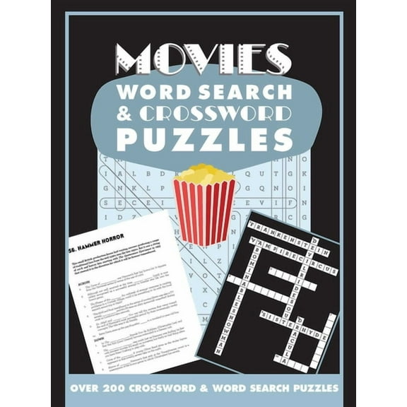 Movies Word Search and Crossword Puzzles (Paperback)
