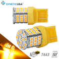 thumbnail image 2 of Syneticusa 7443 7444 7440 LED Amber Turn Signal DRL Side Marker Light Bulbs, 2 of 10