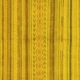 thumbnail image 1 of Ahgly Company Indoor Square Abstract Yellow Modern Area Rugs, 5' Square, 1 of 4