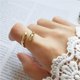 thumbnail image 5 of Sonducket Anillo de abrazo de pareja, anillo de abrazo de amor de Plata de Ley 925, anillo abierto ajustable Retro, regalo para mujer, madre, esposa, Ropa, zapatos y accesorios Miscelánea Dorado Sonducket AP007441-01, 5 of 6