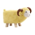 thumbnail image 3 of yotijay Animal Footstool Cartoon Footrest Ottoman for Living Rooms Entryway Playroom Yellow, 3 of 9
