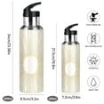 thumbnail image 2 of Yayeee 20oz Insulated Water Bottle Double Wall Stainless Steel with Flip Straw Lid, Sunshine, 2 of 7