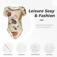 thumbnail image 6 of Naloa Cute Vegetables Women's Short-Sleeved Onesie, One-Piece Swimsuit for Parties, dates, clubs - Medium, 6 of 9