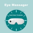 thumbnail image 4 of Masajeador de ojos, masajeador de ojos con calor para migrañas, masajeador de sien calentado de 6 modos para relajación de ojos, mejora la circulación ocular, reduce los ojos secos, ojeras, retrasa el envejecimiento de los ojos, regalo ideal JM, 4 of 5