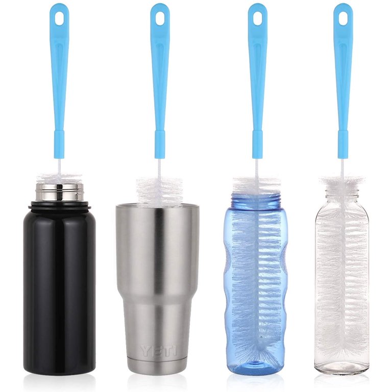 16 Bottle Brush Cleaner for Water Bottle - Long Handle Bottle Brush for  Cleaning Thermos Hydro Flask Contigo S'Well Simple Modern Narrow Neck Sport