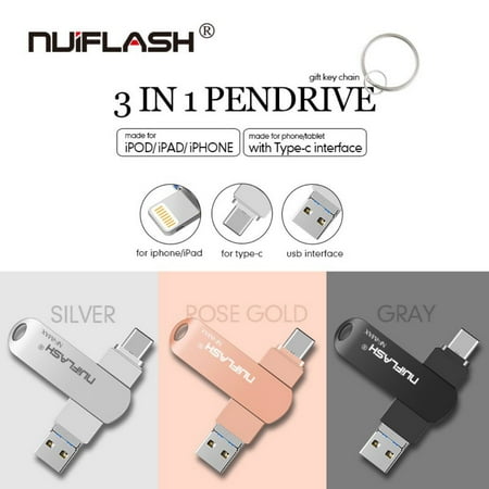 Flash Player For Android Tablet Flash Drive Compatible iPhone &Ipad and Android Phones Type C Devices,Tablets .Photo Stick for iPhone&Ipad Samsung Galaxy,LG,Google Pixel,Hua Wei ()