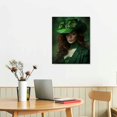 thumbnail image 3 of RUIYC St Patrick's Day Canvas Wall Art, Beautiful St Patrick's Day Green Leprechaun Pictures for Wall Decor Retro Wall Pictures Gift Wall Artt for Living Room 12x16 in, 3 of 5