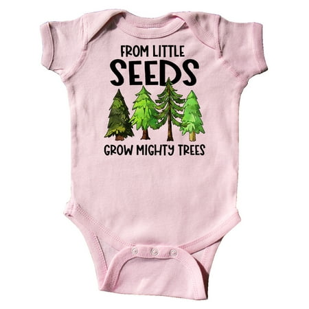 

Inktastic From Little Seeds Grow Mighty Trees Gift Baby Boy or Baby Girl Bodysuit