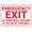 Warning Sign 1, variant on Emergency Exit Only Door Alarm Will Sound Sign, 8"x12" Metal Poster, Bathroom Cave Home Bar Cafe Wall Decor