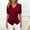 *Wine, variant on Women's Elegant V Neck Satin Blouse, Wrap Front Ruched Short Sleeve Top for Work and Party Shirt Black,Women's Plus XXL