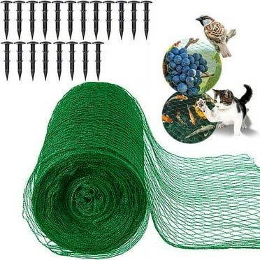 Anti Bird Netting, 4M x 12M Protection Netting, Garden Netting Kit to Protect Plants, Fruits, Flowers, Trees, Pond, Swimming Pools