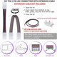 thumbnail image 5 of Conector de tira de LED de 2/3/4 pines, tira de luz sin soldadura a conector eléctrico de cobre para terminales de cable de tira WS2812B RGB 5835, 5 of 5