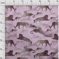 thumbnail image 3 of oneOone Silk Tabby Light Purple Fabric Animal Fabric For Sewing Printed Craft Fabric By The Yard 42 Inch Wide, 3 of 4