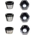 thumbnail image 1 of Portabrocas enrutadora de alta precisión, 3 uds., 6mm, 6,35mm, 8mm, con 3 uds. De tuercas para máquina cortadora de grabado para carpintería, 1 of 5
