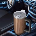 thumbnail image 6 of 40oz Tumbler with Handle and Straw, Vacuum Insulated Stainless Steel Travel Mug, Fits Car Cup Holder, Wood Print, 6 of 6