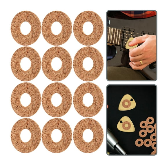 40PCS Self-Adhesive Guitar Pick Pads Non- Grips Guitar Accessories for Electric and Acoustic Guitar Players