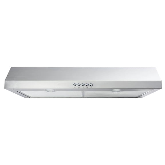 Vissani Caprelo 30 in. 320 CFM Convertible Under Cabinet Range Hood in Stainless Steel with LED Lighting and Charcoal Filter
