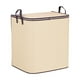 thumbnail image 4 of Bolsa Organizadora De Gran Capacidad, Tipo Cesta De Tela a Rayas, Ideal Para Guardar Ropa, Edredones Y Artículos Del Hogar. Cierre De Cremallera Resistente Y Asa Portátil., 4 of 7