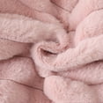 thumbnail image 4 of OGLCCG Girl's Faux Fur Coat Long Sleeve Button Front Fuzzy Hooded Cropped Jacket Fall Winter Fluffy Sherpa Coat(Pink,7-8Years), 4 of 8
