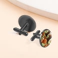 thumbnail image 6 of Squirrel Men's Stainless Steel Cufflinks for Business Attire, Formal Events, and Weddings - Silver Jewelry, 6 of 6