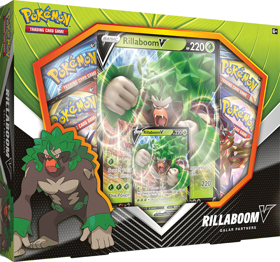 Pokemon Tcg Galar Partners V Box Rillaboom Walmart Exclusive Includes Booster Packs Foil Card And Oversized Card Walmart Com