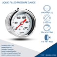 thumbnail image 2 of Manómetro de combustible SENCTRL 0-100 Psi, esfera de 1,5 cm, acero inoxidable, 2 of 6