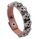 thumbnail image 1 of Pulsera auténtica de cuero negro y acero inoxidable para hombre con hebilla de cinturón gótica para motociclistas, 1 of 2